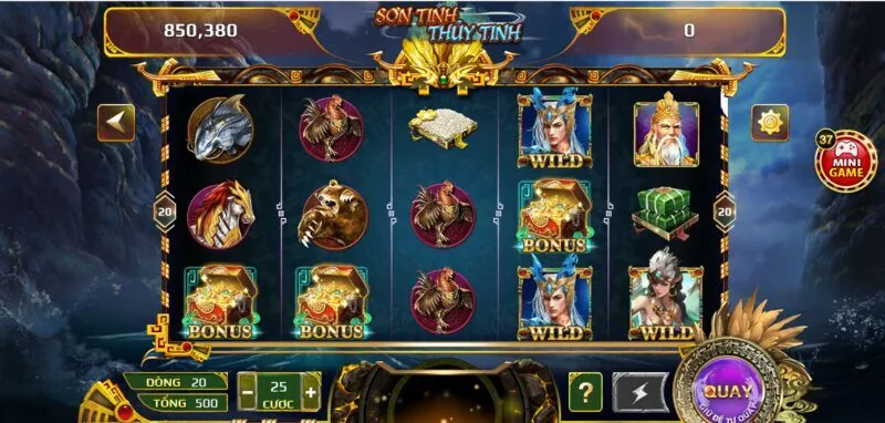 Sơn Tinh Thủy Tinh Rikvip có luật chơi đơn giản, dễ chơi