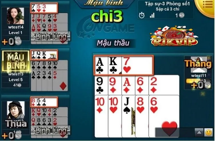 Luật chơi Bài Mậu Binh Rikvip