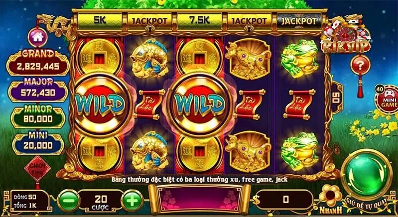 Tỷ lệ trả thưởng Cung Hỷ Phát Tài Rikvip hấp dẫn nhất thị trường