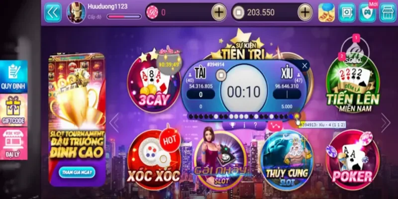 Kho game phong phú tại Rik vip